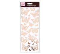 Anita's ANT 810284 Sticker Scrapbooking Or Rose Blanc Taille Unique
