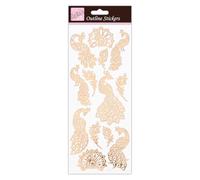 Anita's ANT 810286 Sticker Scrapbooking Or Rose Blanc Taille Unique