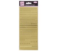 Anita's Autocollants contour Small Numbers, Or 10,3 x 0,05 x 27,4 cm