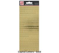 Anita's Capital Letters Outline Stickers, Or