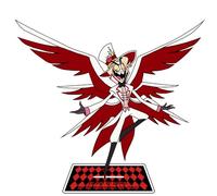 Anjinguang Hazbin Hôtel Figurine Lucifer, Alastor, poussière d'ange en acrylique, 16 cm, figurine debout en acrylique pour décoration, cadeaux de collection