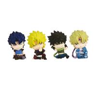 Anjinguang Lot de 4 figurines JJBA, Dio Brando/Jonathan Joestar/Joseph Joestar/Caesar Antonio Zeppeli Anime Look Up Figures, Jolies figurines JJBA endormies pour gâteau