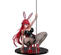 Anjinguang Statue originale de la série Beauté de 30 cm, figurine de Rias Gremory en soie noire, lapin, fille, pose accroupie, modèle PVC, illustration, cadeau