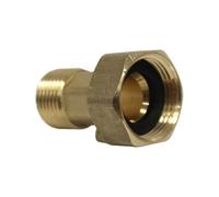 Anjou Connectique - Raccord laiton à visser - Raccord 2 pièces compteur Mâle 1/2" - Ecrou Prisonnier 3/4"