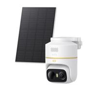 Anker eufy C37 4K Caméra Surveillance WiFi extérieur sans Fil | Pour l'extérieur, suivi IA 360°, panorama et inclinaison, solaire, reconnaissance faciale, sans frais, vision nocturne