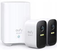 Anker eufy Security eufyCam 2C système de sécurité sans fil, kit double caméra, 1080p, vision nocturne, blanc