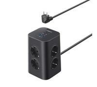 Anker Multiprise avec Interrupteur, Tour de Charge 12 en 1 Recharge USB C Rapide 20 W, 8 Prises CA, 4 Ports USB, Câble d'Extension de 2m, pour Le Bureau, la Maison, Le Jeu