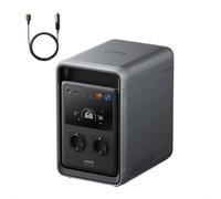 Anker SOLIX S2 Station d'énergie portable avec câble voiture | Batterie LiFePO4 2 010 Wh, puissance crête 3 000 W, ASI 10 ms, générateur solaire, avec câble voiture