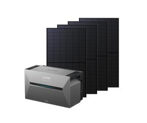 Anker SOLIX Solarbank 3 Pro + 4 panneaux solaires bifaciaux 500 W (2 000 W au total) Solarbank 3 Pro et 4 panneaux bifaciaux (2000 W)