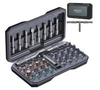 Ankilo Jeu de tournevis magnétiques 42 en 1 - Kit de tournevis à cliquet manuel - Kit magnétique multi-embouts avec poignée à cliquet amovible - Kit d'outils de réparation portable pour meubles