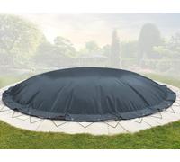 ANKO PLANEN Bache de Piscine Gonflable Ronde - idéale pour l’Hiver - bâche de Piscine Robuste AirDeluxe (diamètre de la Piscine: 360cm, Anthracite)