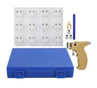 ANKROYU Kit de pistolet de perçage d'oreille professionnel, pistolet de perçage de corps en acier inoxydable réutilisable, kit d'outils d'instrument de perçage pour oreille de nombril de nez