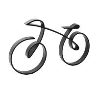 ANKROYU Sculpture de vélo en Fer, élégante et Minimaliste, Style Cadre en Fil de Fer, décorative, pour la Maison ou Le Bureau