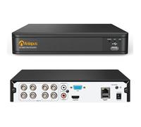 Anlapus 8CH 1080P H.265+ TVI DVR Enregistreur Vidéo Numérique, Détection de Mouvement, Compatible avec Caméra AHD/TVI/CVI/CVBS 960H