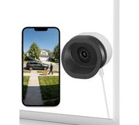 Anlapus A60 Pro Caméra de Fenêtre WiFi 2K Surveillance sans Perçage | Fixation aimantée sans perçage, inclinaison multidirectionnelle, anti-reflet, détection personne/véhicule/animal WiFi 2,4G/5G
