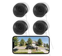 Anlapus Caméra de Fenêtre WiFi 2K, Installation sans Perçage, Détection IA | Fixation aimantée sans perçage, inclinaison multidirectionnelle, anti-reflet, détection personne/véhicule/animal WiFi 2,4G/5G