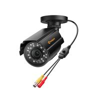 Anlapus Caméras Surveillance Extérieur 1080p FHD CCTV Bullet Camera avec Vision Nocturne de 24 m pour Système de Surveillance AHD/CVI/TVI/960H, étanche IP66 Matal