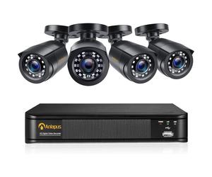 Anlapus FHD 1080P H.265+ Kit Vidéo Surveillance - 8CH HD DVR 2MP Caméras Extérieure, Accès à distance Système de Sécurité