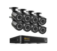 Anlapus Kit Caméra Surveillance Extérieure FHD 1080P avec DVR 8CH sans HDD | Détection IA Personnes et Véhicules, Alerte Instantanée pour Système Vidéo Surveillance Domestique 24/7