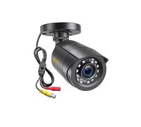 Anlapus Pack 1 Caméra de Surveillance Extérieure 1080P IP66 Noir | Vision Nocturne 24 m Objectif 3.6mm 4-en-1 Caméra Supplémentaire pour Kit Vidéo Surveillance de Mode TVI/CVI/AHD/960H