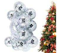 Anloximt Chaîne de Boule à LED Disco | Lumières de Boule à facettes LED Vintage à économie d'énergie | Produits de décoration d'intérieur pour Arbre de Noël, escaliers, Couloir, fenêtre, Porche