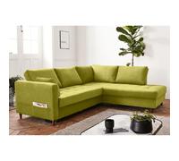 Anna - canapé d'angle droit - 5 places - convertible - en velours