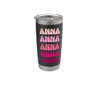 Anna First Name Minimalist Design Gobelet isotherme en acier inoxydable double paroi