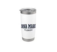 Anna Maria Florida Vintage Athletic Sports Design Gobelet isotherme en acier inoxydable double paroi