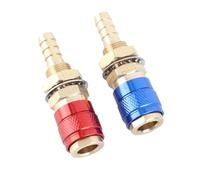Annadue 2 Pack Adaptateur Rapide Laiton Eau Gaz pour Chalumeau de Soudage | Construction en laiton massif, raccord à connexion rapide, taille compacte portable, compatibilité universelle avec la