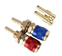 Annadue 2 Pack Adaptateur Rapide Laiton Eau Gaz pour Chalumeau de Soudage | Construction en laiton massif, raccord à connexion rapide, taille compacte portable, compatibilité universelle avec la