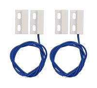 Annadue 2 Paires Interrupteur Magnétique de Porte pour Alarme de Sécurité | Type NC normalement fermé, capteur de contact encastré, porte fenêtre en bois et aluminium, boîtier en plastique ABS, plage