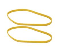 Annadue 2 Pièces Lame de Scie à Ruban pour Bois 9 Pouces | Antidérapant, réduction du bruit, épaisseur uniforme, enjoliveur de roue en caoutchouc, suivi fluide, jaune