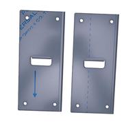 Annadue 2 Pièces Supports de Rallonge de Poteau en Acier Inoxydable pour | Construction robuste, support de boîte aux lettres extérieure, hauteur de levage facile, métal résistant à la corrosion,