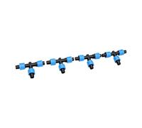 Annadue 20 Pièces Raccord en Té D'Irrigation Goutte à Goutte Connecteur 3 | Conception de verrouillage barbelé, joint manuel sans colle, système de canalisation étendu, micro-arroseur d\'arrosage