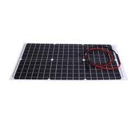Annadue 30W 18V Panneau Solaire Semi-Flexible pour Camping | Module photovoltaïque Portable, protection contre les intempéries extérieures, léger et pliable, haute efficacité, serre