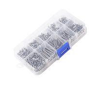 Annadue 340 Pièces M3 Vis en Acier Inoxydable et Écrous Assortiment Kit | Variété de fixations assorties, mallette de rangement à 10 compartiments, durabilité en acier 304, boîte de rangement