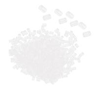 Annadue 500 Pièces Bouchons D'Oreilles en Silicone Transparent Cylindre | Bouchons de boucles d\'oreilles transparents, silicone souple, hypoallergéniques, fermoirs à goujons, paquet de 500 en vrac