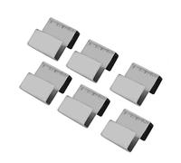 Annadue 50Pcs Clips en Verre en Acier Inoxydable pour Serre | Style S superposé, fixation métallique durable, cadre en verre de jardin, installation facile, protection contre les