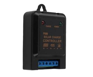 Annadue 6 Volt Contrôleur de Charge Solaire 3 Ampère Panneau Lampe | Sun Power Manager, PWM à trois étages, contrôle de la lumière et du temps, sécurité multi-gardes, type de lampadaire