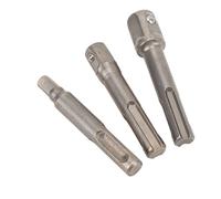 Annadue Adaptateur de Douille SDS PLUS pour Forets à Percussion, Ensemble de Convertisseurs 1/4" 3/8" 1/2", Accessoires de Puissance Hexagonale pour Tournevis Pneumatique à Percussion, Adaptateur