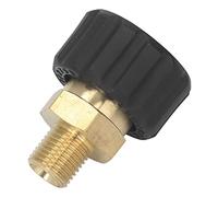 Annadue Adaptateur de Nettoyeur Haute Pression en Laiton et Caoutchouc Anticorrosion G1/4" vers Filetage de Tuyau M22 X 1,5 Mm pour Remplacement, Connecteur de Nettoyeur Haute Pression 5000 PSI,