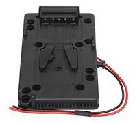 Annadue Adaptateur de Plaque de Batterie V Mount avec Câble DTap | Adaptateur d\'alimentation V Lock, support de cage de caméra, coque en alliage ABS, broches plaquées cuivre, port de sortie
