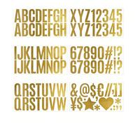 Annadue Autocollants de Lettres Auto-adhésifs, 100 Pièces, Kit d'Autocollants Imperméables avec Lettres Majuscules et Chiffres, Autocollants de Chiffres de l'alphabet pour Boîte aux, Panneau,
