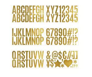 Annadue Autocollants de Lettres Auto-adhésifs, 100 Pièces, Kit d'Autocollants Imperméables avec Lettres Majuscules et Chiffres, Autocollants de Chiffres de l'alphabet pour Boîte aux, Panneau,