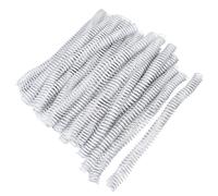 Annadue Bobines de Reliure en Spirale 16 Mm 5/8 Pouces 100 PCS Pas 4:1 48 Dents Peignes de Reliure en PVC Dos pour Papier A4 Capacité de 140 Feuilles Rotation à 360 Degrés Fournitures de de Bureau