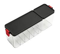 Annadue Boîte de Rangement de Câbles avec Couvercle, Boîte de Rangement de Cordon de Chargeur en Plastique Polyvalente, de Gestion de Câbles pour Bureau à Domicile, Organisateur de Cordon de Bureau,