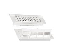 Annadue Bouche de Ventilation Orientable 2 Voies 4x10in Réglable pour | Persiennes réglables, contrôle du flux d\'air à 2 voies, couvercle d\'aération directionnel, plastique ABS, installation