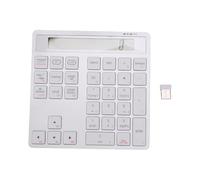 Annadue Calculatrice Bluetooth à Clavier Numérique sans Fil 2 en 1 (SILVER) | LCD à 12 Chiffres, Double 5.0 et 2.4G, 32 Touches, Saisie Silencieuse et Discrète, Portée de 10 M, Pile AAA, Corps en ABS