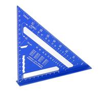 Annadue Carré de de 7 Pouces, Règle Triangulaire à Double échelle en Alliage d'aluminium, Règle d'angle de 45 à 90 Degrés, Outil carré de Charpentier, Outil de Disposition Carrée Rapide pour le