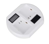 Annadue Chargeur de Batterie de Caméra Vidéo, Chargeur LCD Intelligent à Double Baie avec Charge Rapide 9V 2A, Conception USB, pour Lampe de Marche Arlo Pro 2